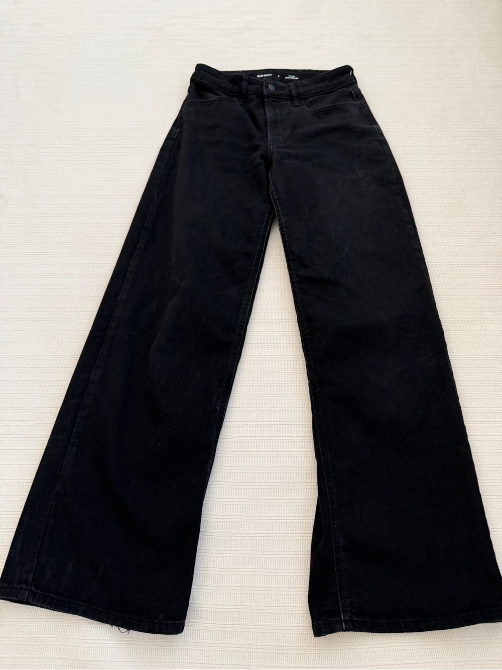 Old Navy Black Wide-Leg Women’s Jeans Size 0 BeS1